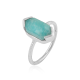 925 Sterling silver Amazonite Handmade ring | Akrati Jewels Inc