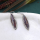 Elegant Looking Marquise Shape Crazy Lace Agate Silver Long Earring | Akrati Jewels Inc