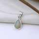 Teardrop Dainty Ethiopian Opal Pendant Silver Jewelry | Akrati Jewels Inc