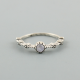 Fine Work Sterling Silver Gemstone Ring Moonstone Jewelry | Akrati Jewels Inc