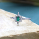 Sterling Silver North Star Handmade Oval Gemstone Band Ring Bulk Jewellery Wholesaler | Akrati Jewels Inc