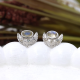 Half Moon Design Natural Labradorite 925 Sterling Silver Stud Earring Jewelry Supplier | Akrati Jewels Inc