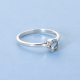 Blue Topaz Faceted Gemstone 925 Silver Ring | Akrati Jewels Inc