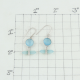 Bezel Set Aqua Chalcedony Sterling Silver Earring | Akrati Jewels Inc