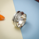 925 Sterling Silver Meditation Spinner Band Ring | Akrati Jewels Inc