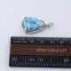 Blue Ocean Larimar 925 Sterling Silver Long Pendant Jewelry for Women | Akrati Jewels Inc
