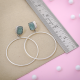 Sterling Silver Aquamarine Rough Gemstone Stud Earrings | Akrati Jewels Inc