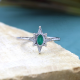 Sterling Silver North Star Handmade Oval Gemstone Band Ring Bulk Jewellery Wholesaler | Akrati Jewels Inc