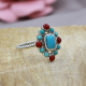 925 Sterling Silver Multi Stone Twist Band Ring Fine Jewelry Distributor | Akrati Jewels Inc