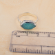 Amazonite Gemstone Ring Handmade 925 Sterling Silver | Akrati Jewels Inc