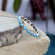 Genuine Gemstone Full Eternity Delicate Band Ring  925 Sterling Silver Fine Jewelry Manufacturer | Akrati Jewels Inc
