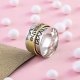 NAMASTE Spinner Ring 925 Sterling Silver Jewelry | Akrati Jewels Inc