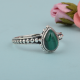 Chalcedony Gemstone Handmade Ring Jewelry | Akrati Jewels Inc