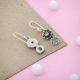 Star Collection Aquamarine Silver Earring Jewelry | Akrati Jewels Inc