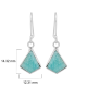 Amazonite gemstone earring in sterling silver wholesale jewelry | Akrati Jewels Inc