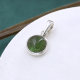 Round Green Tourmaline 925 Sterling Silver Dainty Pendant Jewelry for Women | Akrati Jewels Inc