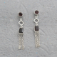 Sterling Silver Garnet Earring Online Silver Jewelry | Akrati Jewels Inc