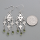 Sterling Silver Peridot Drop Earring Jewelry Exporter | Akrati Jewels Inc