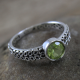 925 Sterling Silver Peridot Ring Authentic Wholesale Jewelery | Akrati Jewels Inc