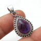 Eternity Amethyst Gemstone Sterling Silver Pendant Jewelery | Akrati Jewels Inc