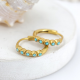Gold Plated Over 925 Sterling Silver Minimalist Hug Earring Jewelry Wholesaler Supplier | Akrati Jewels Inc