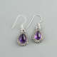 Amethyst Gemstone Silver Earring Jewelry | Akrati Jewels Inc