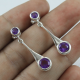 925 Sterling Silver Amethyst Earring Stud Jewelery | Akrati Jewels Inc