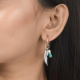 Turquoise Pencil Earring Sterling Silver Jewelry | Akrati Jewels Inc