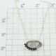Crystal & Black Onyx Sterling Silver Necklace Wholesale Jewelry | Akrati Jewels Inc