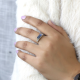 Elegant 925 Sterling Silver Blue Flash Gemstone Handmade Rings Jewellery Manufacturer | Akrati Jewels Inc