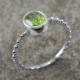 Eternity Sterling Silver Peridot Gemstone Ring Jewelry Supplier From India | Akrati Jewels Inc