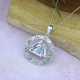 925 Sterling Silver Valknut Moonstone Pendant Jewelry Supplier | Akrati Jewels Inc