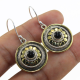 Black Onyx Sterling Silver Earring Jewelry | Akrati Jewels Inc