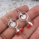 Red Onyx Sterling Silver Earring Jewelry | Akrati Jewels Inc