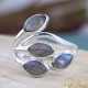 Marquise Shape Labradorite 925 Sterling Silver Ring | Akrati Jewels Inc