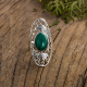 South West Malachite Sterling Silver Ring | Akrati Jewels Inc