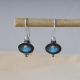 Nature Inspired Double Gemstone Artistic 925 Silver Dangle Earrings Fine Jewellery Supplier | Akrati Jewels Inc