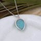 Everyday wear 925 Sterling Silver Tear Drop Pendant Necklace Jewelry Supplier | Akrati Jewels Inc