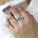 Elegant 925 Sterling Silver Blue Flash Gemstone Handmade Rings Jewellery Manufacturer | Akrati Jewels Inc