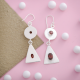 Red Garnet Gemstone Silver Earring Contemporary Collection Jewelery | Akrati Jewels Inc