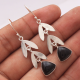 Handcrafted Sterling Silver Black Onyx Earring | Akrati Jewels Inc