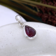 Elegant Pink Tourmaline Pear Shape 925 Sterling Silver Pendant | Akrati Jewels Inc