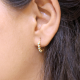 Gold Plated Over 925 Sterling Silver Minimalist Hug Earring Jewelry Wholesaler Supplier | Akrati Jewels Inc