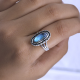 Oval Shape 925 Sterling Silver Handmade Split Band Ring Fine Jewelry Manufacturer | Akrati Jewels Inc