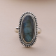 Handmade 925 Sterling Silver Labradorite Ring | Akrati Jewels Inc