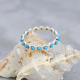 Genuine Gemstone Full Eternity Delicate Band Ring  925 Sterling Silver Fine Jewelry Manufacturer | Akrati Jewels Inc