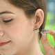 925 Sterling Silver Minimalist Round Stone Stud Earring Fine Jewelry Supplier | Akrati Jewels Inc