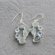 Blue Topaz & Aquamarine Silver Indian Handmade Earring | Akrati Jewels Inc