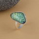 Dichroic Glass Ring In 925 Sterling Silver | Akrati Jewels Inc