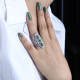 925 Sterling Silver Three Stone Filigree Ring Fine Jewelry Wholesaler Supplier | Akrati Jewels Inc